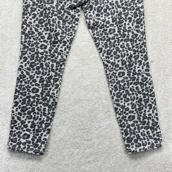 Ann Taylor LOFT Jeans Womens 8 Gray Mid Rise Modern Skinny Leopard Animal Print - Picture 7 of 14